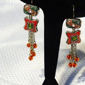Birch Hill Colorful Decorative Dangling Earrings
